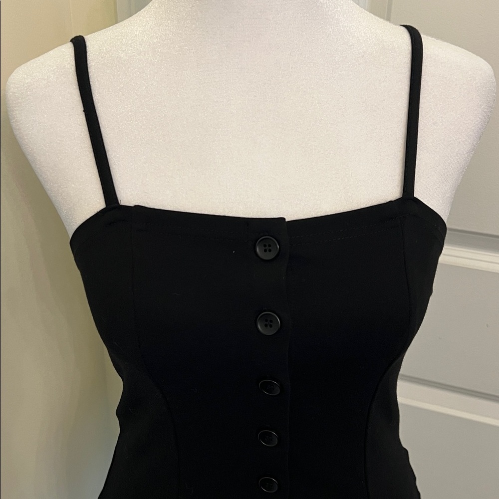 DAZY Black Button-Up Juniors Top L - Picture 2 of 6